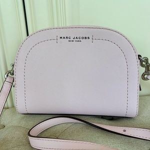 MARK JACOBS Playback Saffiano Boxed Dome Crossbody Bag Pink